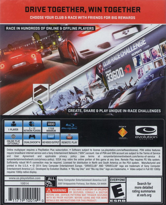 Driveclub [PlayStation 4]