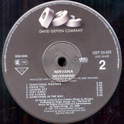 Nirvana : Nirvana - Nevermind [Audio Vinyl] (LP, Album)