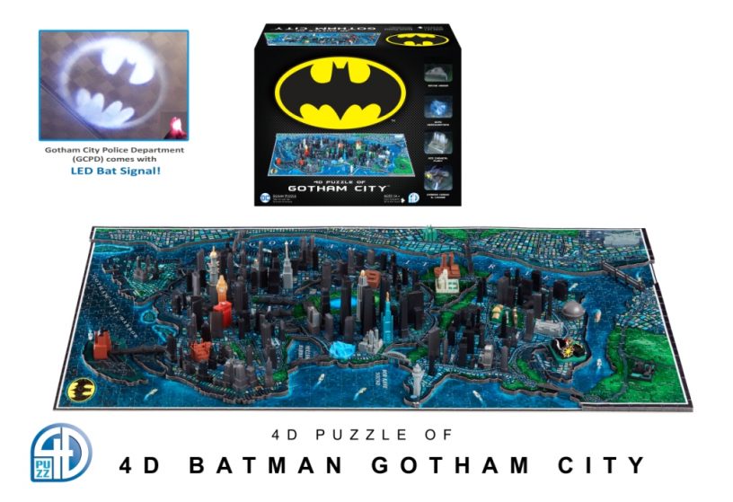 4D Cityscapes 4D Puzzle of Gotham City [Puzzle, 839 Piece]