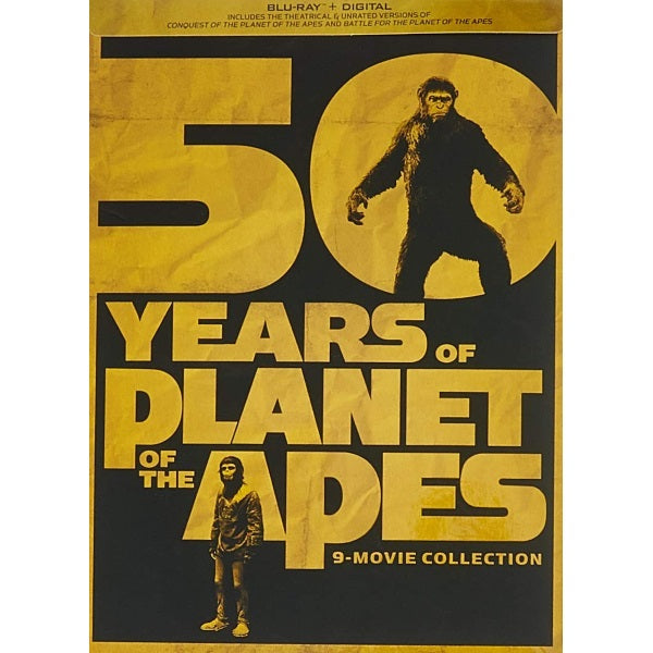 50 Years of Planet of the Apes - 9-Movie Collection [Blu-Ray Box Set]