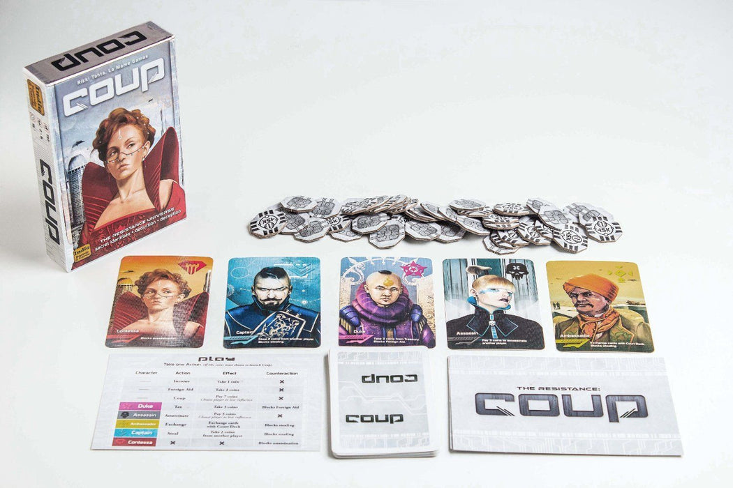 Coup: The Resistance Universe [Card Game, 2-6 Players]
