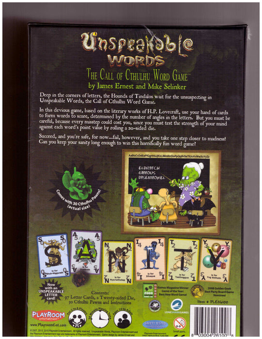 Unspeakable Words: The Call of Cthulhu Word Game