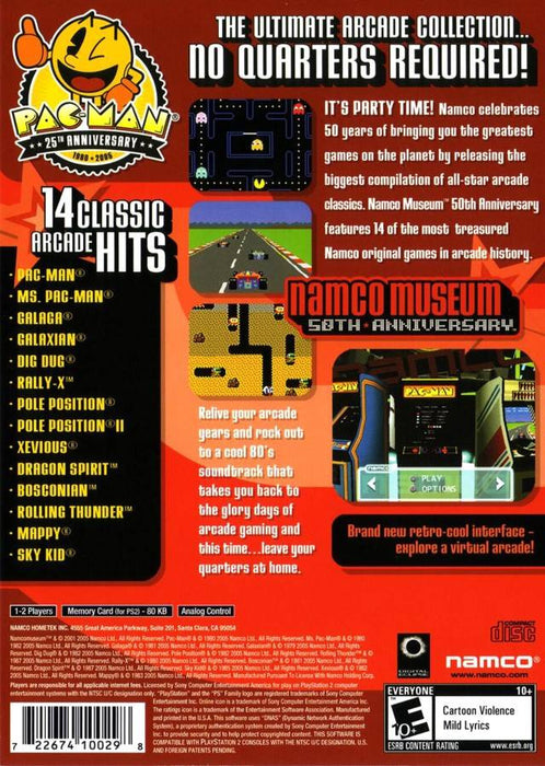Namco Museum 50th Anniversary Arcade Collection [PlayStation 2]