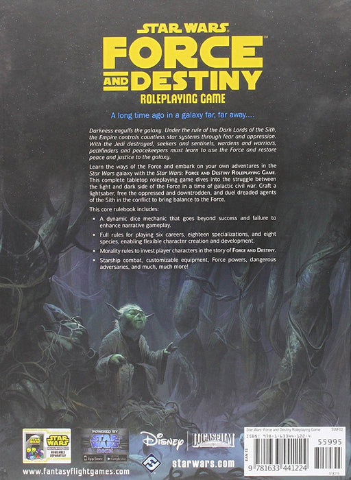 Star Wars: Force & Destiny Roleplaying Game - Core Rulebook [Hardcover Book]