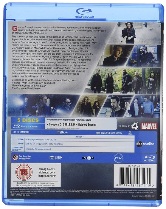 Marvel's Agent of S.H.I.E.L.D. - The Complete Third Season [Blu-Ray Box Set]