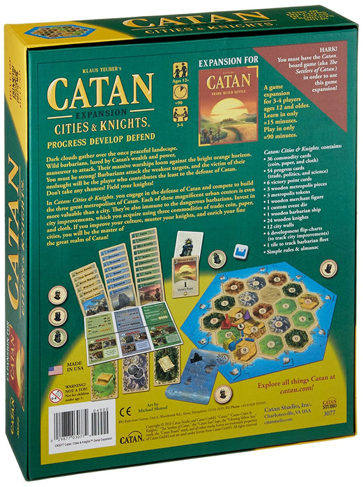 Catan: Cities & Knights Expansion [Board Game, 3-4 Players]