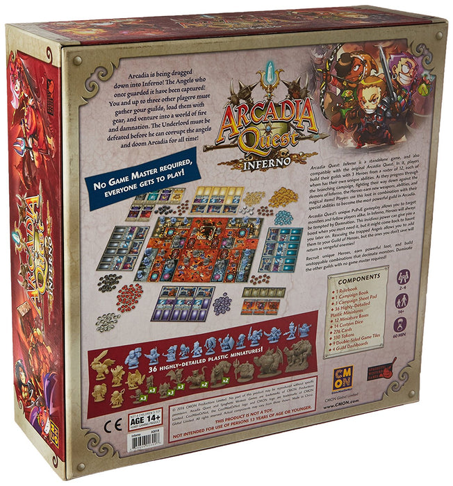 Arcadia Quest: Inferno [Board Game, 1-4 Players]