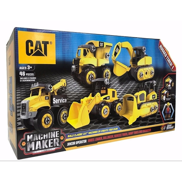 CAT Machine Maker - Junior Operator Building Set [Toys, Ages 3+]