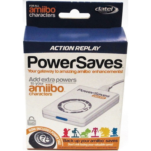 Datel Action Replay PowerSaves for All Amiibo Characters - White + Power Tag [Nintendo Accessory]
