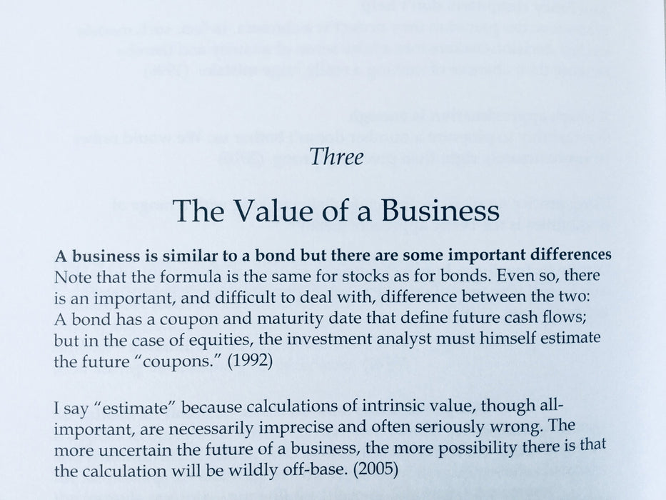 A Few Lessons for Investors and Managers From Warren Buffett [Hardcover Book]