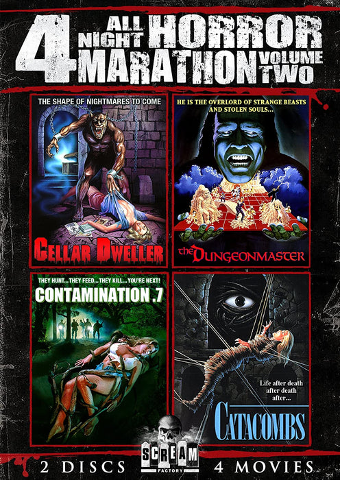 All Night Horror Marathon Volume Two - Cellar Dweller / Catacombs / Dungeonmaster / Contamination [DVD Box Set]