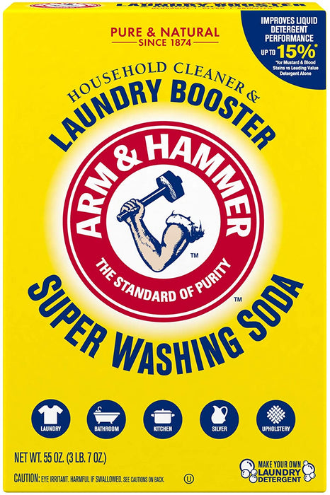 Arm & Hammer Super Washing Soda Detergent Booster & Household Cleaner - 55 Oz [House & Home]