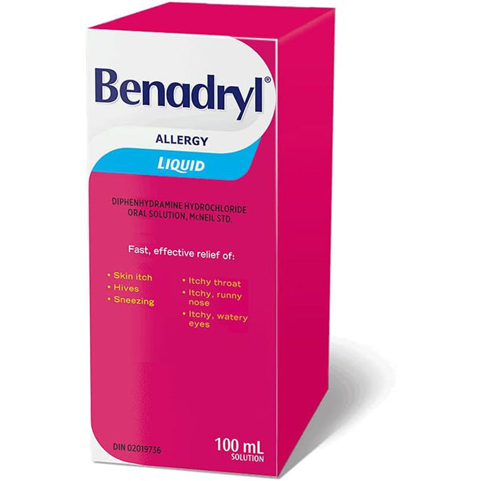 BENADRYL Allergy Liquid Elixir - 100mL [Healthcare]