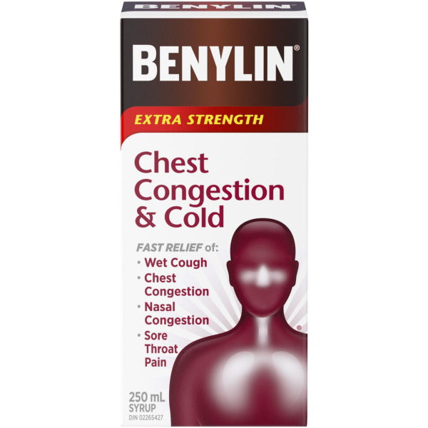 Benylin Extra Strength Chest Congestion and Cold Syrup - 250mL [Healthcare]