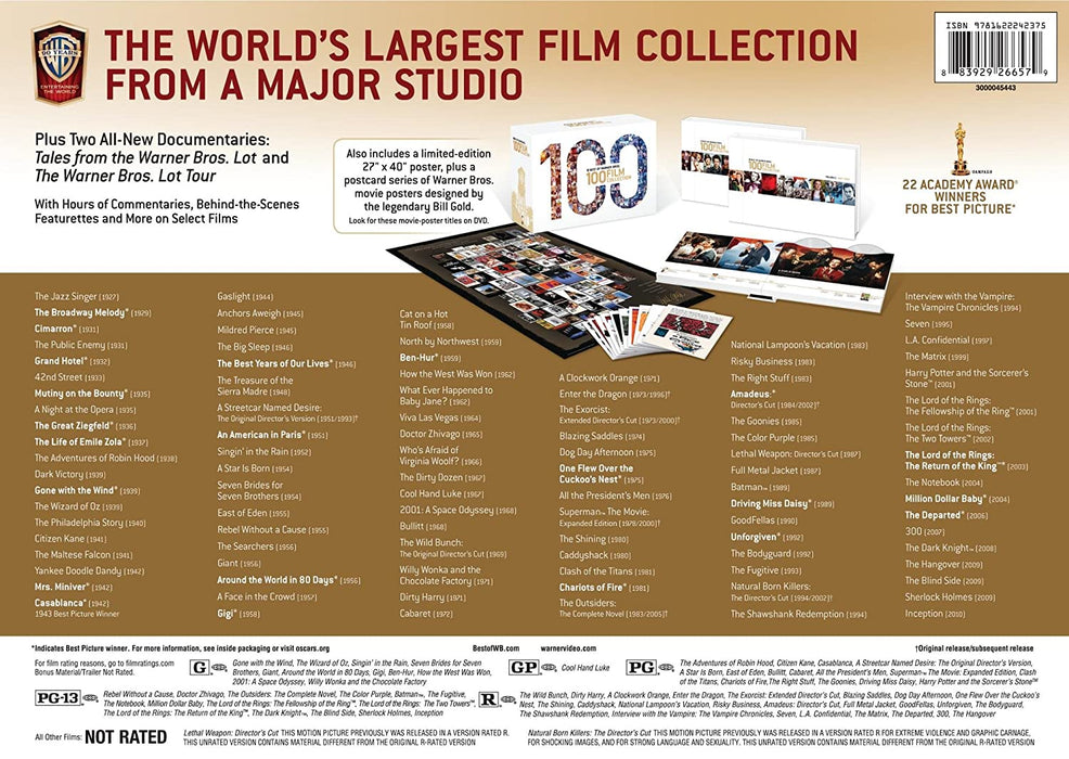 Best of Warner Brothers: 100 Film Collection [DVD Box Set]