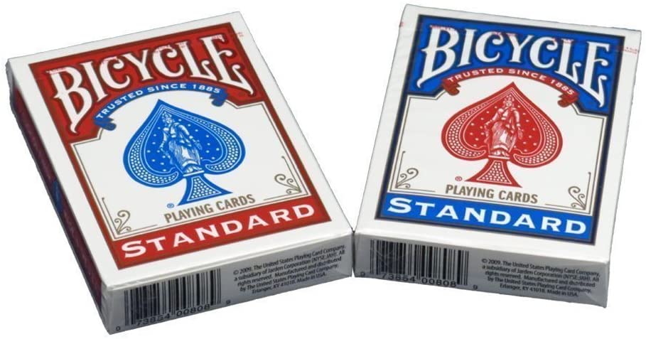 Bicycle Poker Size Standard Playing Cards - 9 Deck Pack