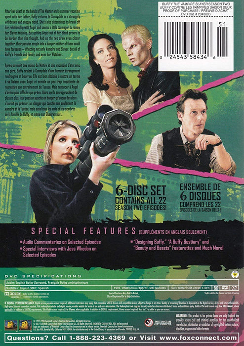 Buffy The Vampire Slayer: Season 2 [DVD Box Set]