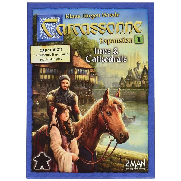 Carcassonne: Expansion 1 – Inns & Cathedrals [Board Game, 2-6 Players]
