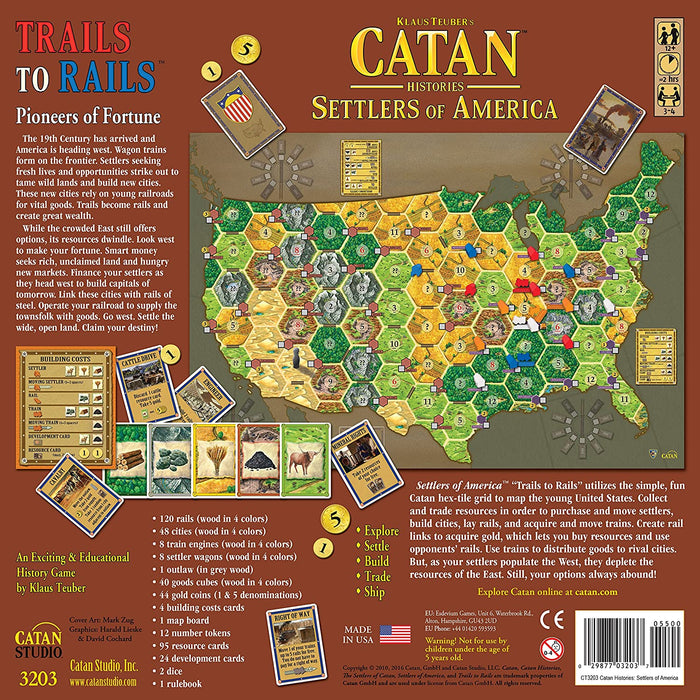 Catan Histories: Settlers of America [Board Game, 3-4 Players]