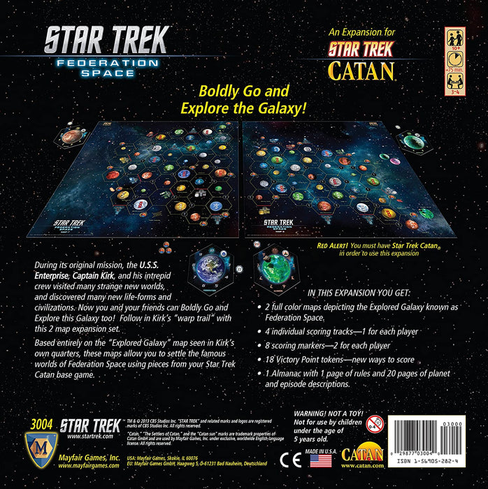 Catan: Star Trek Federation Space Expansion [Board Game, 3-4 Players]