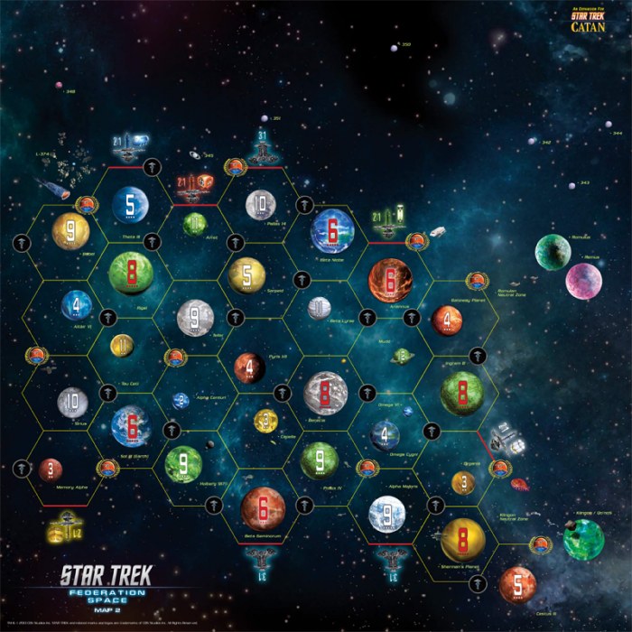 Catan: Star Trek Federation Space Expansion [Board Game, 3-4 Players]