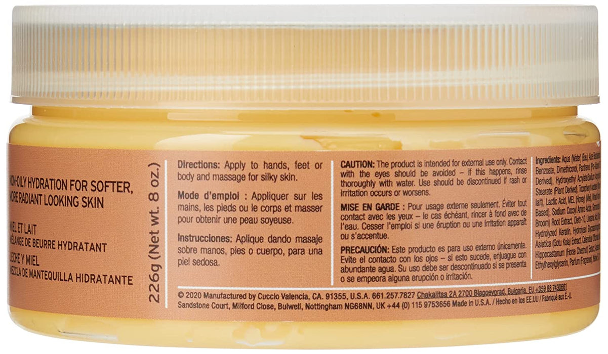 Cuccio Naturale Butter Blends - Milk & Honey - 226 g / 8 Oz [Skincare]
