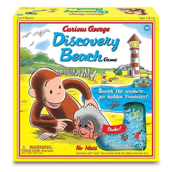 Curious George Discovery Beach Game - Vintage Edition [Board Game, 2-4 Players]
