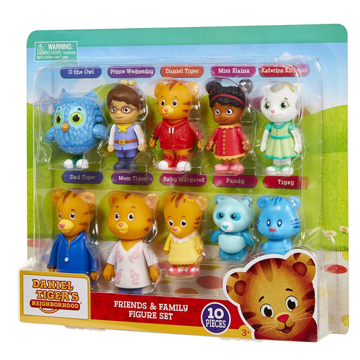 Daniel Tiger's Neighborhood - Friends and Family 10 Piece Figure Set [Toys, Ages 3+]