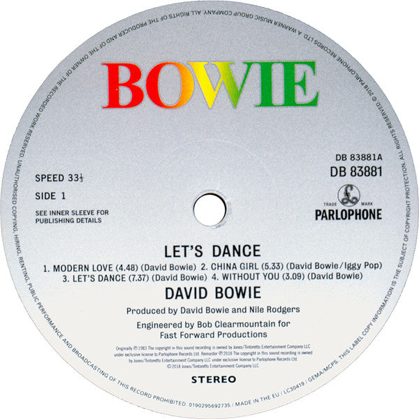 David Bowie - Let's Dance (Remastered) [Audio Vinyl]