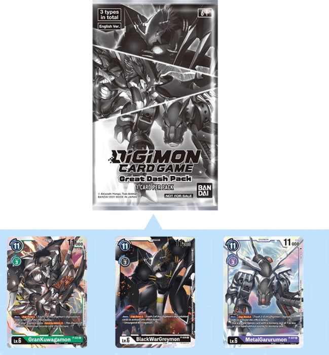 Digimon Card Game: Great Dash Pack - 1 Card Per Pack