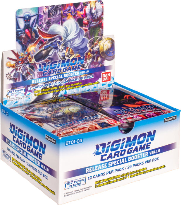 Digimon Card Game: Release Special Booster Ver.1.0 (BT01-03) Booster Box - 24 Packs [Card Game, 2 Players]