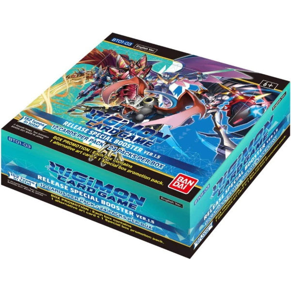 Digimon Card Game: Release Special Booster Ver.1.5 (BT01-03) Booster Box - 24 Packs [Card Game, 2 Players]