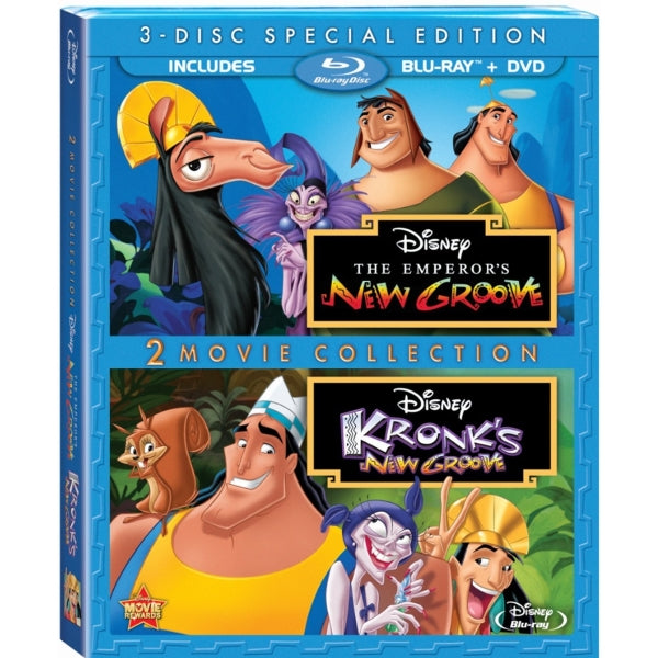 Disney's The Emperors New Groove & Kronks New Groove - Special Edition [Blu-Ray + DVD 2-Movie Collection]
