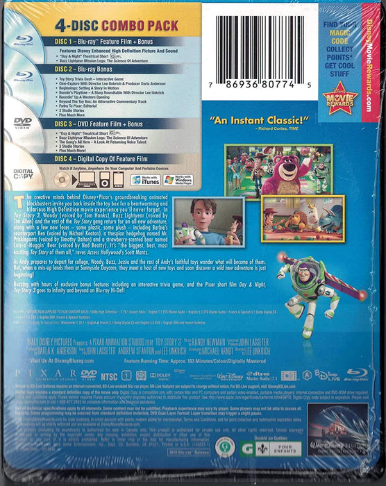 Disney Pixar's Toy Story 3 - Limited Edition SteelBook [Blu-ray + DVD + Digital]