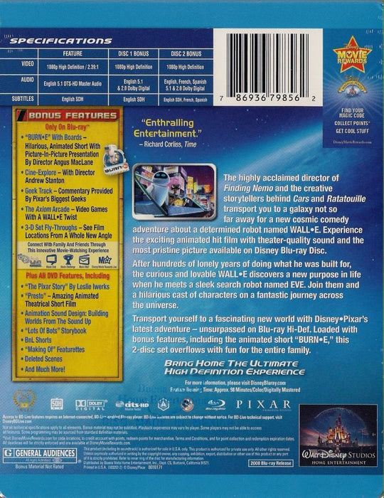 Disney Pixar's Wall-E - Limited Edition SteelBook [Blu-ray]