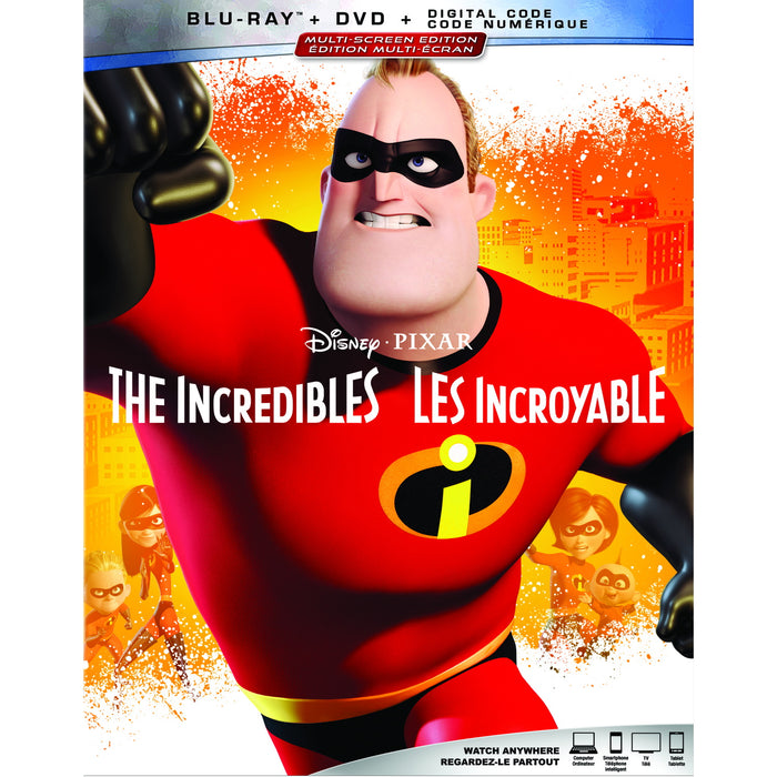 Disney Pixar's The Incredibles [Blu-ray + DVD + Digital]