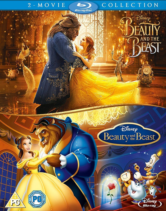 Disney's Beauty and the Beast Live Action + Animated Classic 2-Movie Collection [Blu-Ray Box Set]