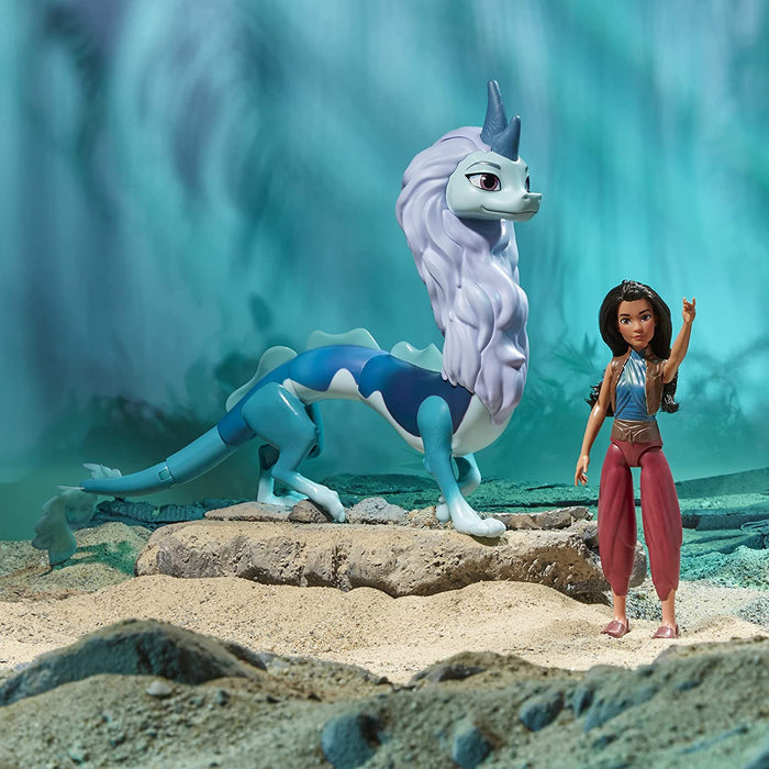 Disney's Raya and The Last Dragon Color Splash Raya and Sisu Dragon Water Toy [Toys, Ages 3+]