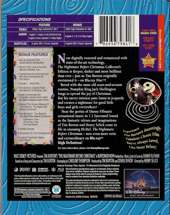 Disney's The Nightmare Before Christmas - Limited Edition SteelBook [Blu-Ray]