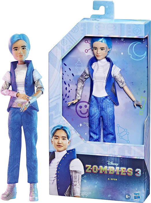 Disney Zombies 3 A-spen Fashion Doll - 12-Inch Doll with Blue Hair, Alien Outfit, and Accessories [Toys, Ages 6+]