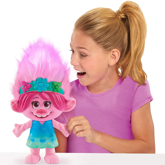 DreamWorks Trolls World Tour: Color Poppin’ Poppy Plush Fashion Doll [Toys, Ages 3+]