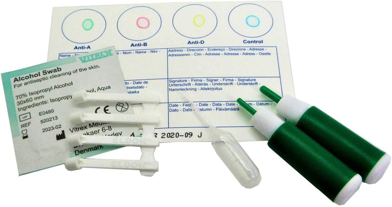 Eldoncard Blood Type Test - Complete Blood Typing Kit - 3 Pack [Healthcare]