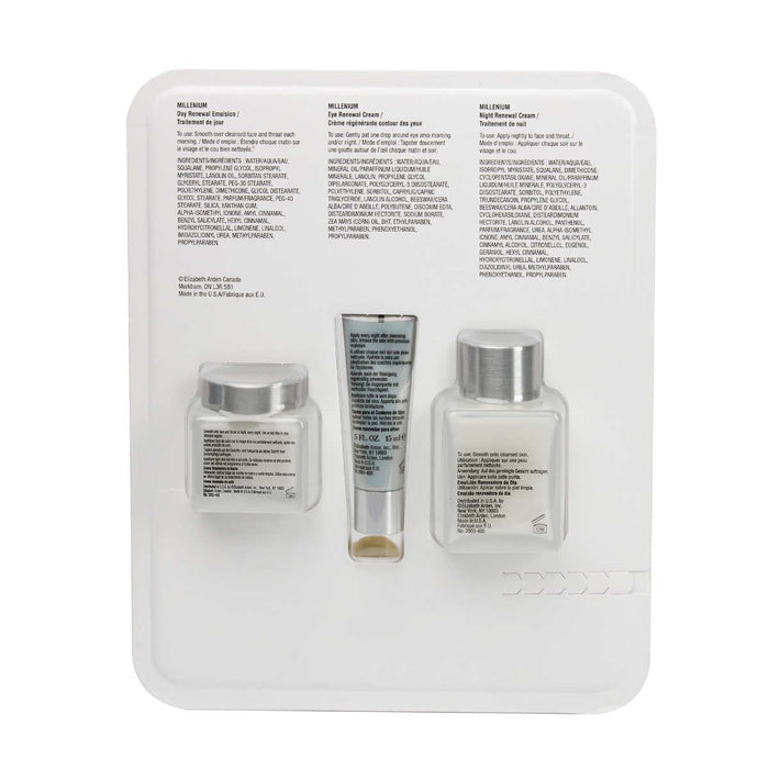 Elizabeth Arden Millenium Day + Night + Eye Renewal Cream - 3-Piece Set - 75mL/15mL/50mL [Skincare]