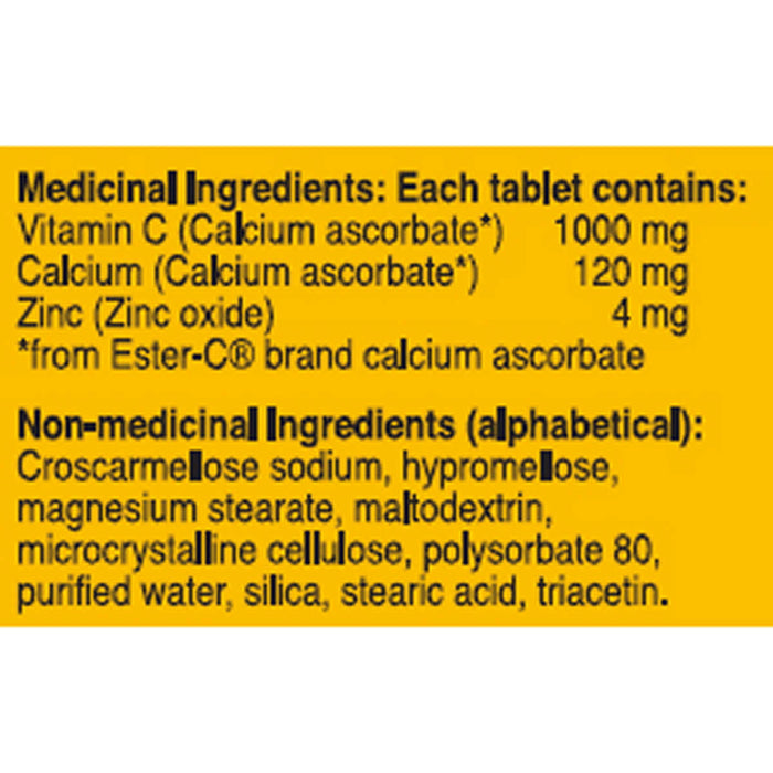 Ester-C 1000mg Vitamin C Tablets - 180-Count [Healthcare]