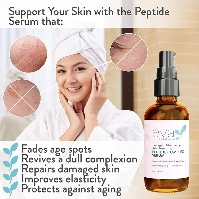 Eva Naturals Peptide Complex Serum - 60mL / 2 Oz [Skincare]