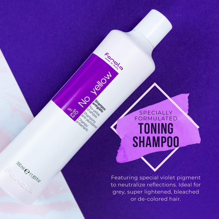 Fanola No Yellow Shampoo & Mask - 350mL / 11.83 fl oz [Hair Care]