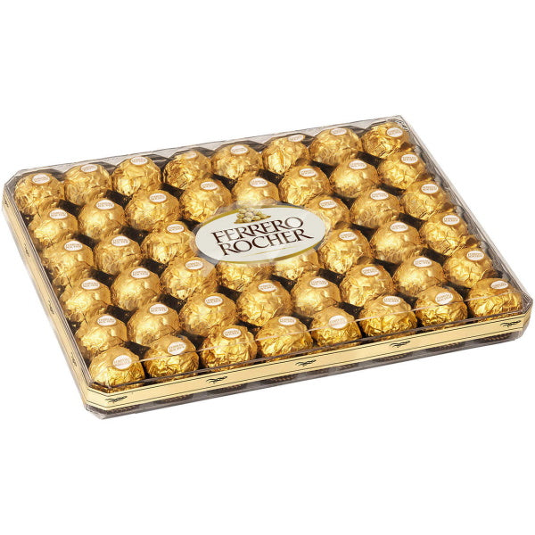 Ferrero Rocher Hazelnut Chocolates Gift Box - 48-Count - 600g / 21.2 Oz [Snacks & Sundries]