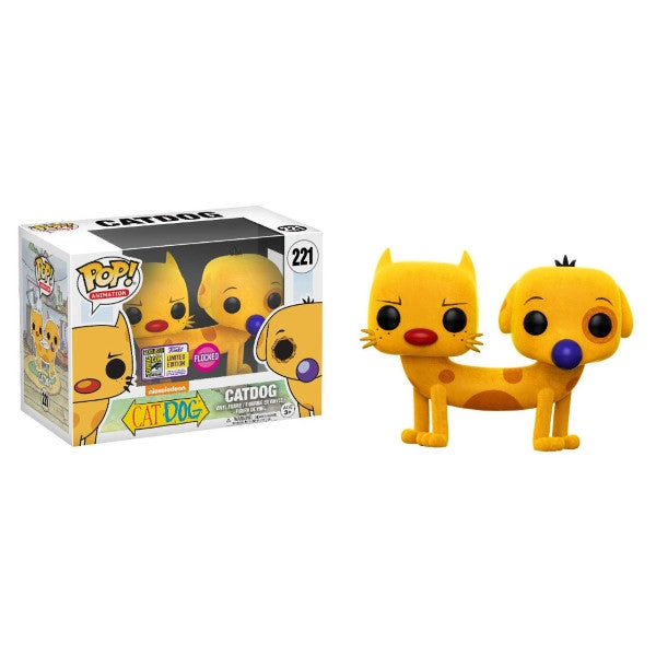 Funko POP! Animation: Flocked Catdog - SDCC Exclusive [Toys, Ages 3+, #221]