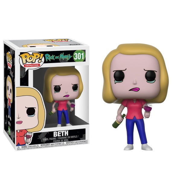 Funko POP! Animation - Rick and Morty: Beth Vinyl Figure [Toys, Ages 17+, #301]