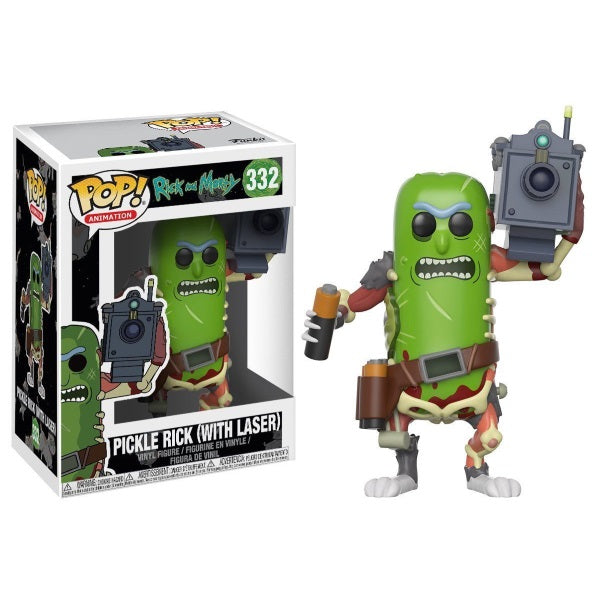Funko POP! Animation - Rick and Morty: Pickle Rick with Laser Vinyl Figure [Toys, Ages 17+, #332]